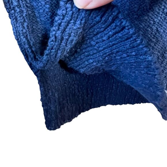 Tommy Bahama Eden Bay Tunic Knit Sweater Womens Sz. Small Navy Beach Embroidered - Picture 6 of 11